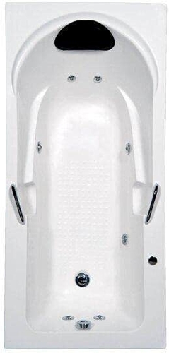 Banheira Hidromassagem Astra Capri Super Luxo 170cmx80cmx43cm - 04 Jatos Acrílico P1 Com Aquecedor 220v