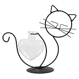 Vase en fer forgé pour halloween – récipient hydroponique mural créatif pour fleurs hydroponiques ou autres plantes séchées, bocal hydroponique