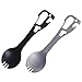 Ldbuejiaja 5 In1 Stainless Steel Spork Fork Spoon Combo with Can Bottle Opener for Outdoor Picnics Hiking Travel Camping Utensils