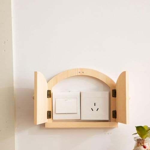 Protector de enchufe infantil decorativo con diseño de puerta de hadas 7