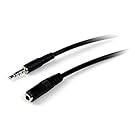 StarTech.com 1m 3.5mm 4 Position TRRS Headset Extension Cable - M/F - Audio Extension Cable for iPhone (MUHSMF1M)