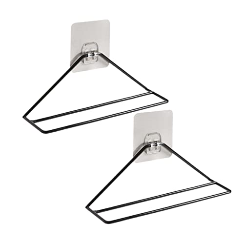 Cabilock 1set Wall Mounted Shoes Rack Iron Shoes Holder for Space Saving Storage Triangle Slippers Organizer for Heels Sandals and Sneakers Easy to Assemble and Convenient Design 2pcs