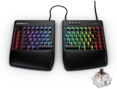 KINESIS GAMING Freestyle Edge RGB Split Mechanical Keyboard (MX Brown)