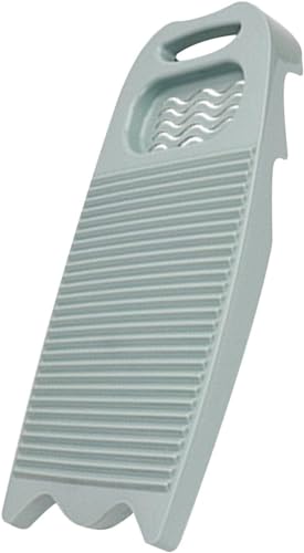 zzhugyin Plastic Washboard for Laundry,Household Hand Washing Board with Soap Holder Portable Hand Washing Clothes Tool Scrubboards Clothes Cleaning Tools for Home School Dormitory (Light Blue)