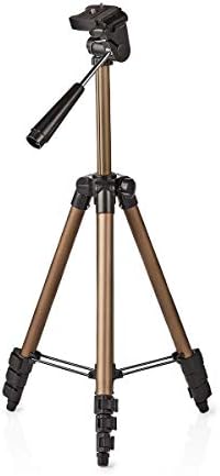 Invero® Aluminium Mini Camera Video Table-Top Tripod features 3-Way Pan and Tilt Head, Level Indicator, Centre Column with Suction Pad and a Carry Bag - Max Height 22cm