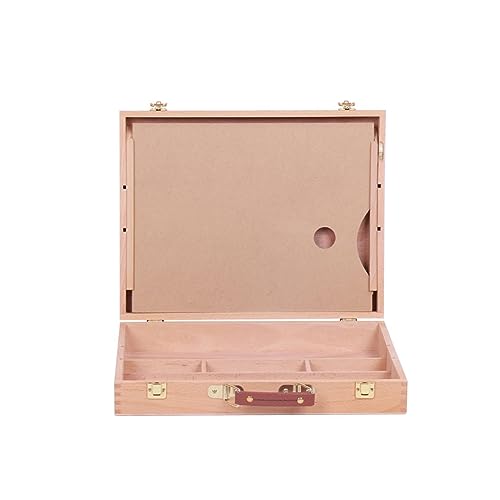 YUYUFA 木箱 お絵かきボード イーゼル 画材 ツールボックス 収納ボックス 引き出しタイプ 絵画箱 リアルディスプレイ 塗装資材