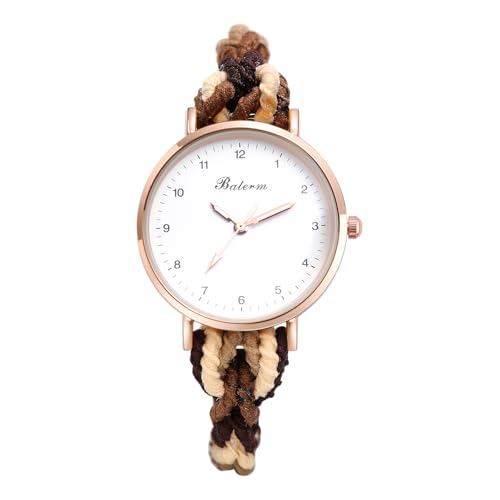 Montre élastique à quartz finis les bracelets trop serrés avec la corde tressée
