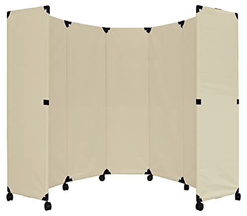VERSARE Economical Portable Partition Room Dividers Freestanding Office Wall (MP10H) Beige 10  Wide x 6 10   Tall