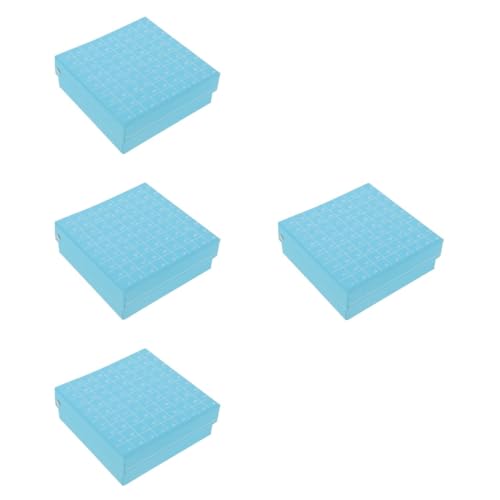 CIYODO 4pcs Freezer Microcentrifuge Tube Storage Holder Lab Tube Holder Caps Box