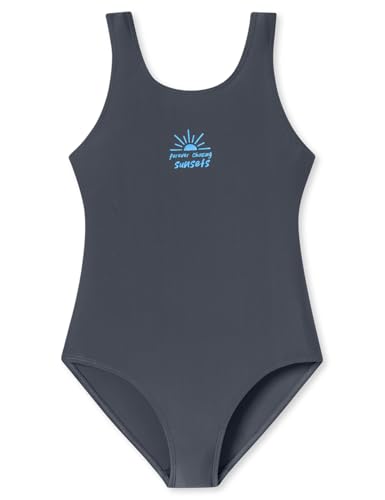 Maillot de bain Schiesser fille taille 140-176 bleu marine de plage