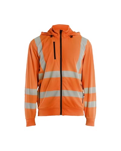 Sweat de travail zippé orange pour vos chantiers extérieurs et interventions matinales