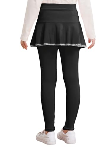 Footless Pantskirt for Toddlers Kids Girls School Skirted Leggings Uniform Ruffle Skirt Pants Tutu Culottes2