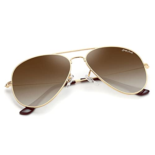 Image of grey jack Polarized Aviator Sunglasses lightweight Stylish Glasses for Men Women UV Protection S110102