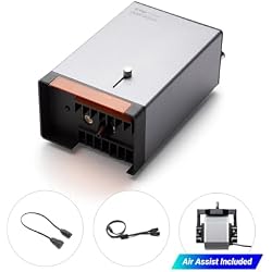 Snapmaker 40W Laser Module with Air Assist and Laser Safety Shield,Cutting 20mm Pinewood in one Pass,Easy to Focus,Compatible with Snapmaker 2.0 A350T/A350/A250T/A250/F350/F250 3D Printer
