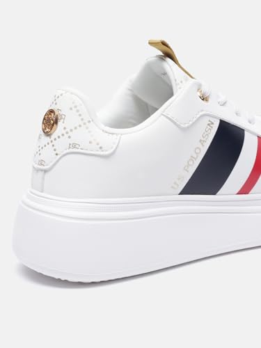 Image of U.S. Polo ASSN. Clara 3.0 Off White Light Weight Sneaker Shoes