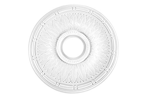 1 roseta | estuco | PU | techo | decoración | 100 x 100 mm | Grand Decor | R140