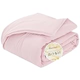 Housecover 掛け布団 シングル 140×200cm オールシーズン対応 肌掛け・合掛け 軽量 洗える 抗菌防臭 ピンク