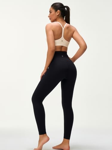 Image of Womens Y Back Padded Sports Bra Strappy U Neck Butter Soft Low Impact Workout Bras Yoga Pilates Walking