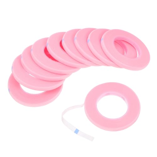 SOESFOUFU Professional Eyelash Extension Tape 10 Rolls Skin-Friendly Lash Tape for Beauty Salons Easy to Tear Peel