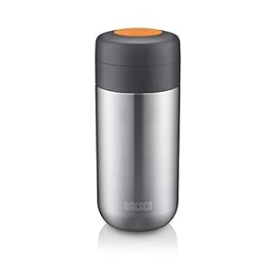WACACO Nanovessel 3-in-1 Vacuüm Thermosfles, Compatibel met Nanopresso, 304 Roestvrij Stalen Tumbler, Thee-infuser en Watertank, Koffiefles voor Fietsen, Kamperen Espresso-accessoire, 7 oz Capaciteit