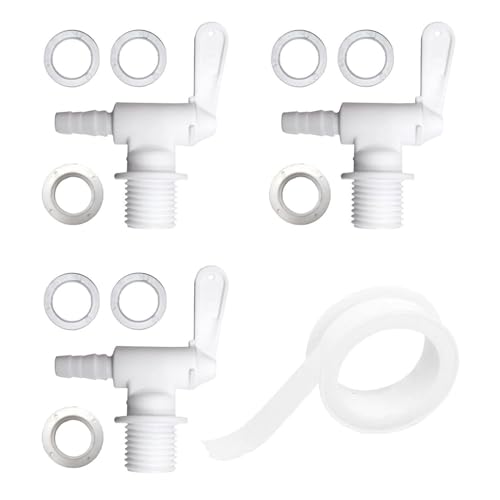 Rubinetti A Secchiello 3 Pezzi E Nastro Adesivo 1 Pezzo, Rubinetti In Plastica, Rubinetti Per Fusti Di Birra, Rubinetti Per Distributori Di Bevande, Rubinetti Di Ricambio