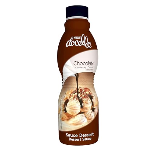 Nestlé Docello - sirope de chocolate - 3 botellas x 1 Kg - Total: 3 Kg