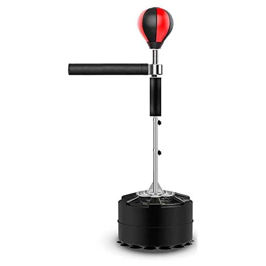 Heavy Duty Punching Bag Stand with Suction Cup Base, Free Standing Boxing Punch Bag with Reflex Bar, 360° Swing, for Adult Teenage