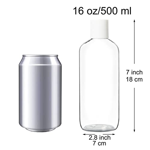 Bouteilles en plastique rechargeables 500 ml avec bouchon disque étanche - 3