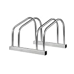 Crystals 2, 3, 4 & 5 Positions Cycle Bicycle Bike Parking Rack Floor Stand Steel Pipe Storage Wall Mount Holder (2 Cycle Stand Rack)
