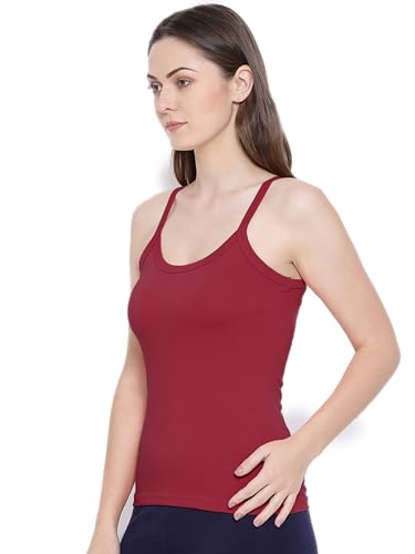 Image of Rupa Softline Women Super Combed Cotton Camisole, Under-Shirt, Stretchable and Body-Hugging, Pack of 5