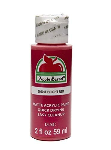 Apple Barrel Acrylic Paint Set, Matte, 2oz Primary Color Bottles for School, Work, Office, Art, Crafts, Children and Adults, Red, Yellow, Blue, Black and White, Paint Bundle - 5 Bottles - Image 2