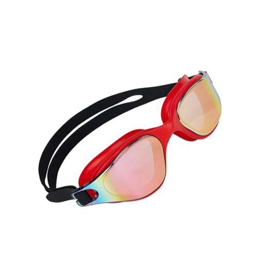 Shurzzesj Gafas de natación resistentes al niebla impermeables, gafas de natación ajustables, gafas de silicona ajustables para deportes acuáticos, gafas de natación impermeables galvanizadas