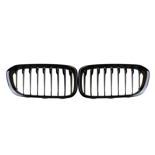 Calandre pour BMW F20 Série 1 double lamelles noir brillant antichoc