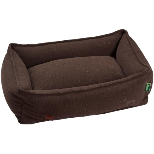 HUNTER Hundesofa Belluno, Farbe: Creme, mit robustem Strukturstoff, vorwiegend recycelte Materialien, nachhaltig, rutschhemmend, stilvoll und modern, Größe: M
