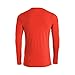 Mizuno Youth Comp Diamond Long sleeve Crew, Orange, Large
