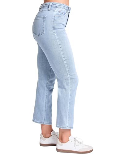YMI Women's Luxe High Rise Vintage Stretch Straight Leg Jeans, P0271602