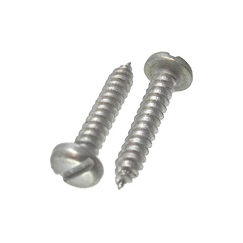 # 8 X 3/4 Aluminum Pan Head Slotted Sheet Metal Screws (Pack of 12)