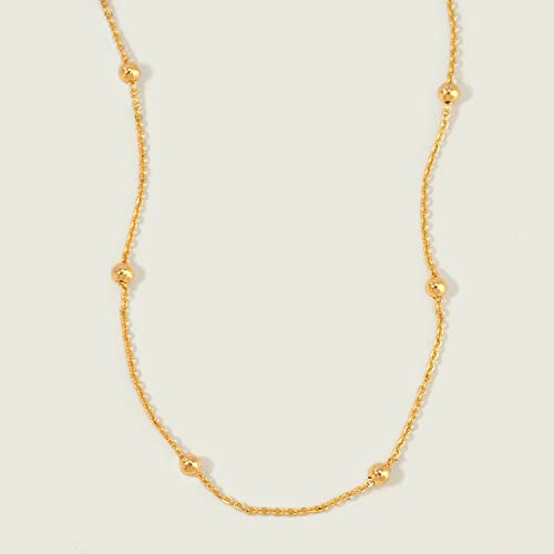 Mevecco Anklet For Women Gold Ball Bead Chain Station 14K Gold Plated Dainty Boho Beach Summer Simple Foot Jewelry Ankle Bracelet For Girls #TOP3