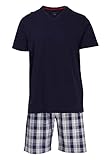 bugatti Herren Shorty kurzer Schlafanzug Pyjama 50
