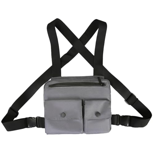 Bolsa de pecho para hombre de nylon ligera ifundom riñonera hip-hop