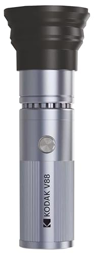 Image of Kodak V88 Special Effect LED Spot Light, 25W Power, CRI >95Ra, 4 Color Modes White Warm Blue Red, Rechargeable Battery, Type-C Charging, 1-100% Dimming Control Knob Adjustment Portable Design Pro