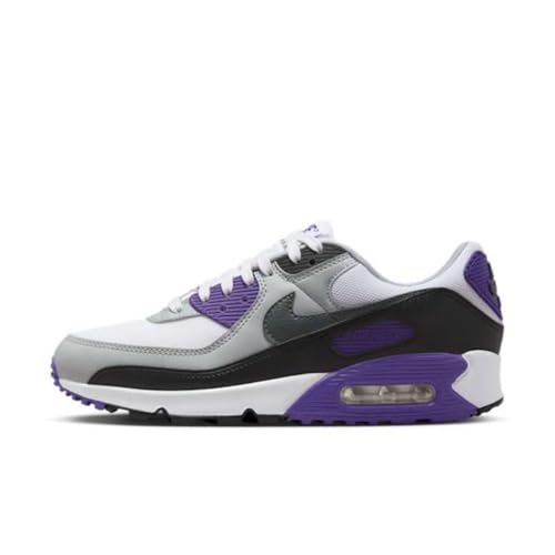 Nike Air MAX 90, Zapatillas Deportivas Mujer, White Iron Grey Black Wolf Grey, 41 EU