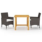 Design polyvalent pour l'extérieur : créez une esthétique attrayante dans votre espace extérieur avec cet élégant ensemble de salle à manger de jardin qui est parfait comme meuble de balcon, patio ou ensemble de conversation et qui met en valeur votre décor extérieur.