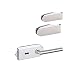 Produktbild DORMA Studio Rondo Glastürbeschlag "BBSS" Set UV matt + 2-tlg. Bänder Glastürschloss Glastürbeschläge mit Flüsterfalle. Sehr hochwertige Türdrücker inkl. Bändern für Glastür