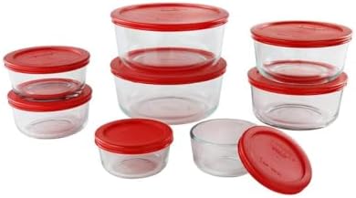 Pyrex FBA 1126079 16 Piece Simply Store Nesting Storage Set, Clea...