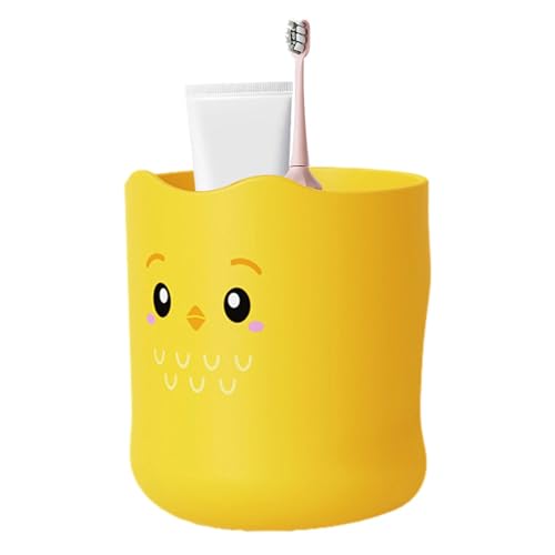 Bonita Taza de Cepillo de Dientes para niños, 300 ml, Taza Multiusos para Enjuague bucal, diseño de Dibujos Animados, Taza ergonómica para niños, Vaso irrompible para Cepillo de Dientes