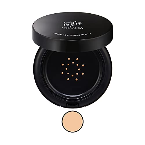 Whamisa Organic Flowers BB Pact | Make-Up mit Lichtschutzfaktor SPF 50+ | Mehrfach Ausgezeichnete Bio Kosmetik | fermentierte koreanische Naturkosmetik | Korean Skincare - Natural Beige 16g Cover