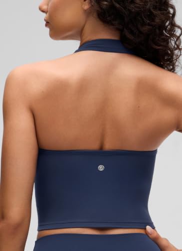 Image of CRZ YOGA Butterluxe Halter Crop Tank Tops