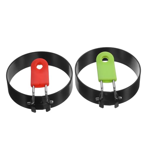 FUNOMOCYA Egg Ring Round Frying Mold Stainless Steel Egg Cooker Practical Set of 2