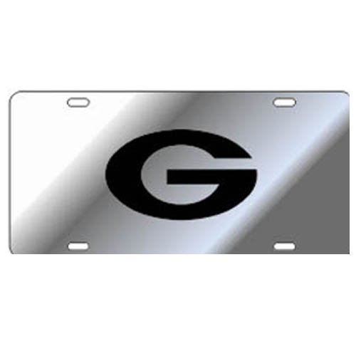 Craftique Georgia Bulldogs Silver w/Black G Car Tag